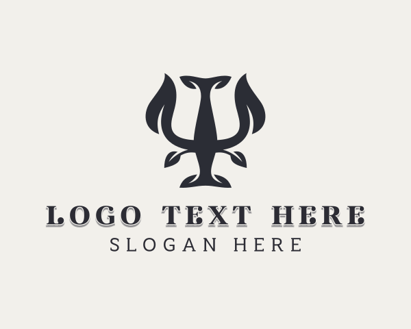 Nature Psychology Trident Logo