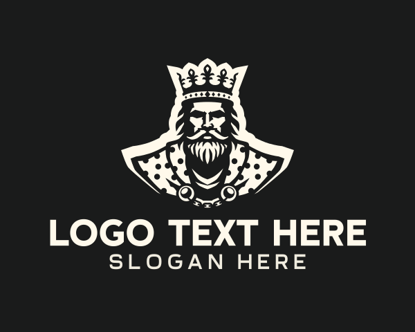 Royal King Emperor Mascot Logo