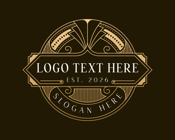 Elegant Art Deco Emblem